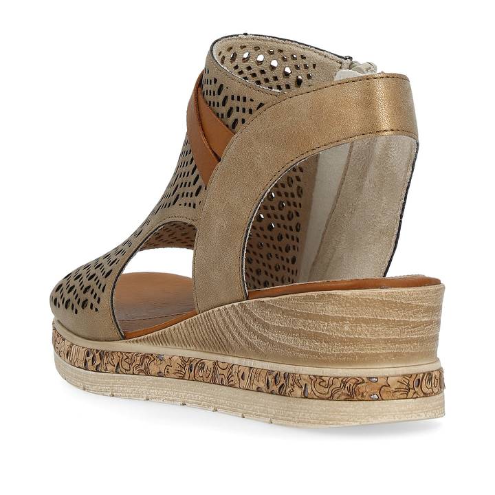 Remonte Artikelnummer D3075-90 remonte Damen Keilsandaletten bronze Top Angebot