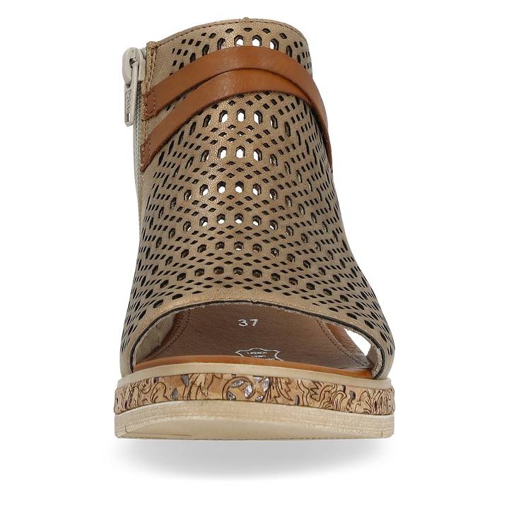 Remonte Artikelnummer D3075-90 remonte Damen Keilsandaletten bronze Top Angebot