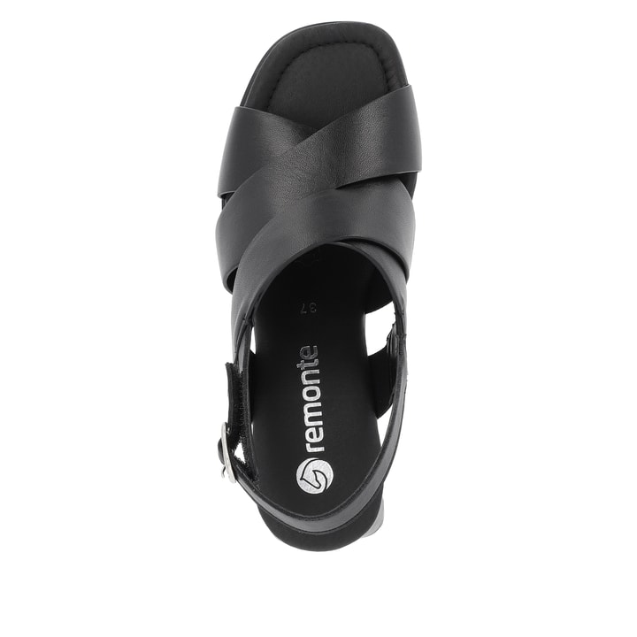 Remonte Artikelnummer D1K53-00 remonte Damen Riemchensandaletten mattschwarz Zeitlich begrenztes Angebot
