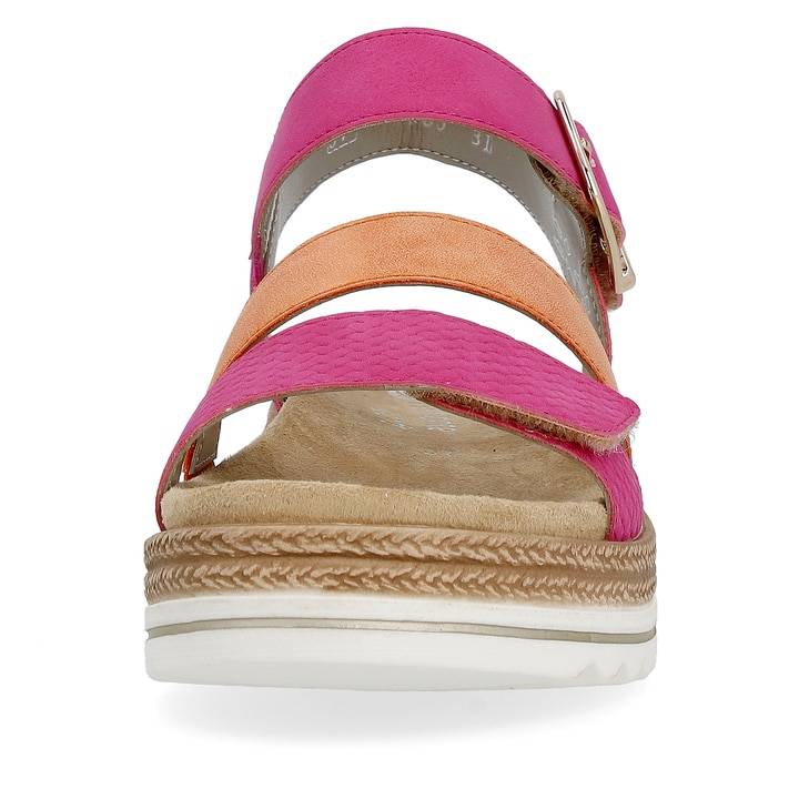 Remonte Artikelnummer D0Q55-31 remonte Damen Riemchensandalen magenta-rostorange Neueste Stile