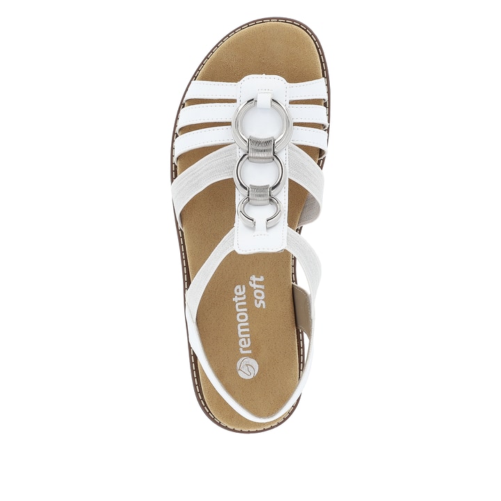 Remonte Artikelnummer D2073-80 remonte Damen Riemchensandalen edelweiß-silber Vierteljährliche Förderung