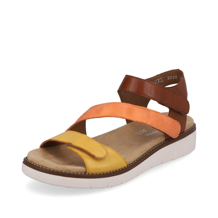 Remonte Artikelnummer D2050-25 remonte Damen Riemchensandalen braun-orange-gelb Super Rabatt
