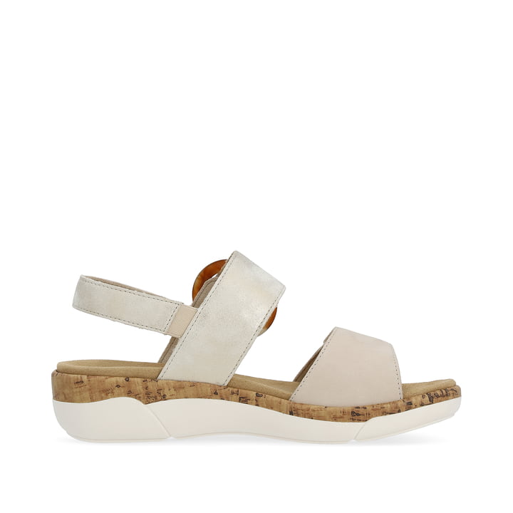 Remonte Artikelnummer R6853-61 remonte Damen Riemchensandalen lehmbeige-altweiß Riesige Rabatte