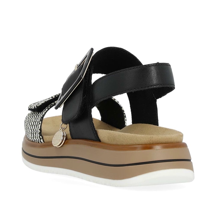 Remonte Artikelnummer D1J53-02 remonte Damen Riemchensandalen tiefschwarz-gestreift Black Friday Preise