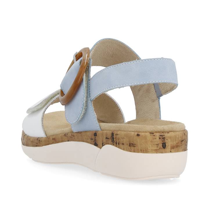 Remonte Artikelnummer R6853-10 remonte Damen Riemchensandalen babyblau-kristallweiß Rabatte dieses Monats