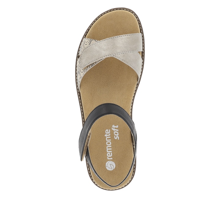 Remonte Artikelnummer D2049-63 remonte Damen Riemchensandalen sandbeige-tiefschwarz Verkauf