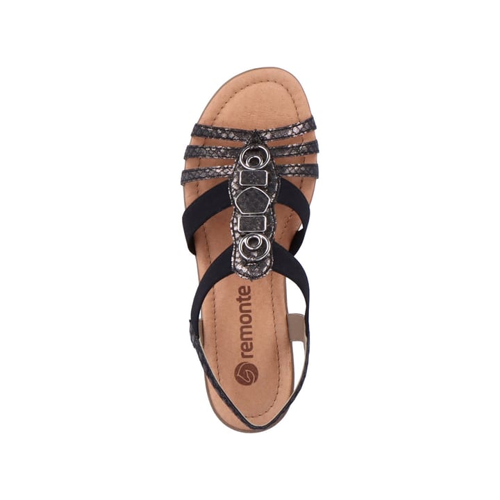 Remonte Artikelnummer R3654-01 remonte Damen Riemchensandalen asphaltschwarz im Angebot