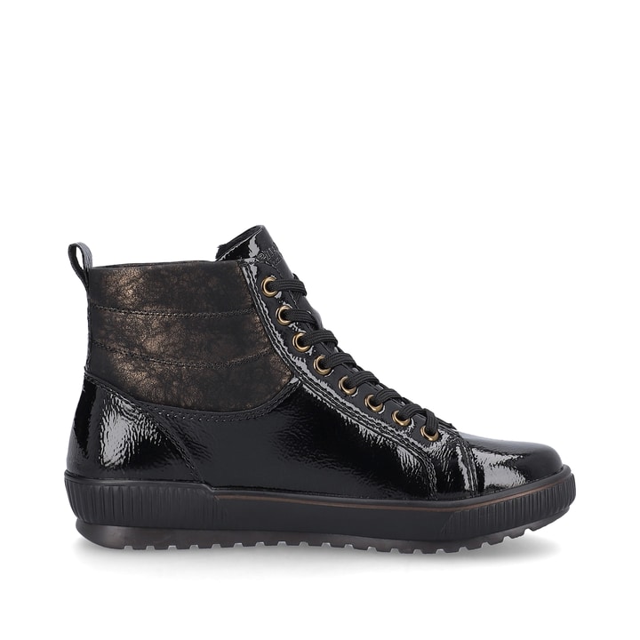 Remonte Artikelnummer D0775-01 remonte Damen Schnürschuhe schwarz-metallic Begrenztes Angebot