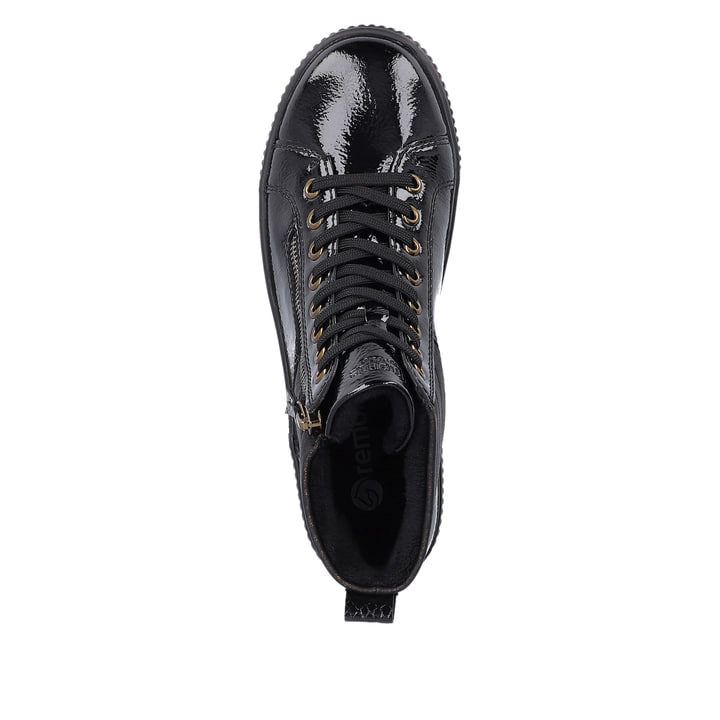 Remonte Artikelnummer D0775-01 remonte Damen Schnürschuhe schwarz-metallic Begrenztes Angebot