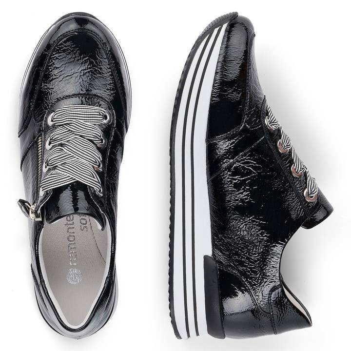 Remonte Artikelnummer D1302-02 remonte Damen Sneaker glanzschwarz Exklusivangebot