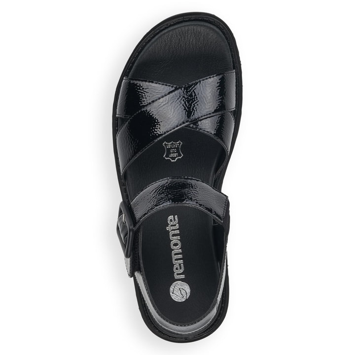 Remonte Artikelnummer D7950-01 remonte Damen Riemchensandalen glanzschwarz Preisnachlass