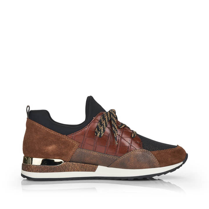 Remonte Artikelnummer R2529-25 remonte Damen Slipper nougatbraun-gold Vatertagsangebot