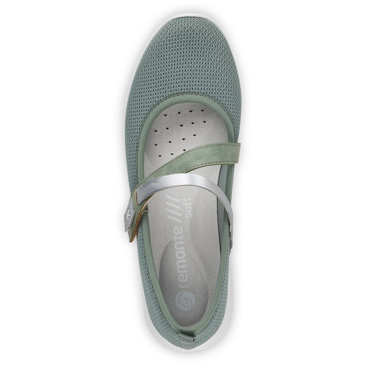 Remonte Artikelnummer R7104-52 remonte Damen Ballerinas grüngrau Exklusive Angebote