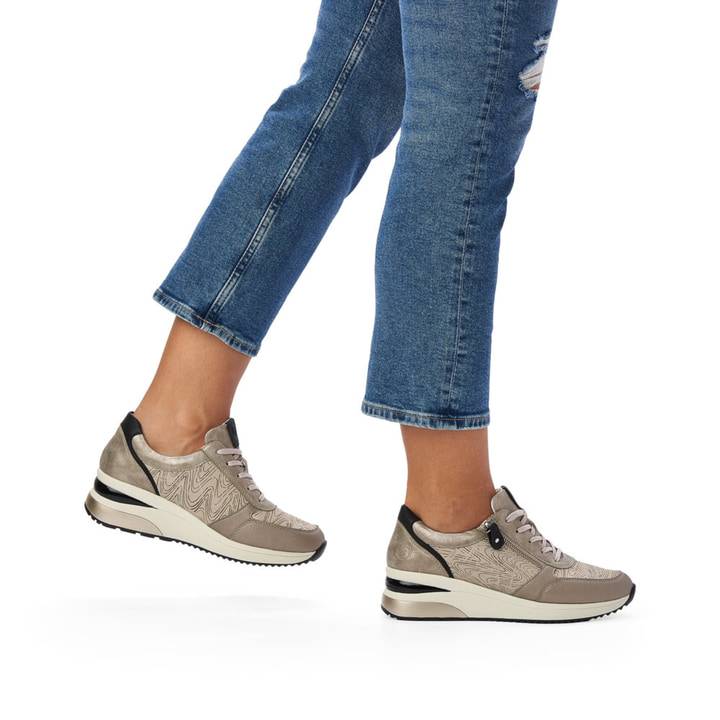 Remonte Artikelnummer D2400-60 remonte Damen Sneaker hellbeige-metallic zollfrei