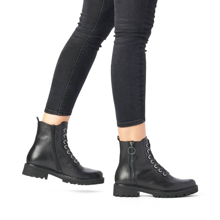 Remonte Artikelnummer D8671-01 remonte Damen Schnürstiefel mattschwarz Sonderangebot