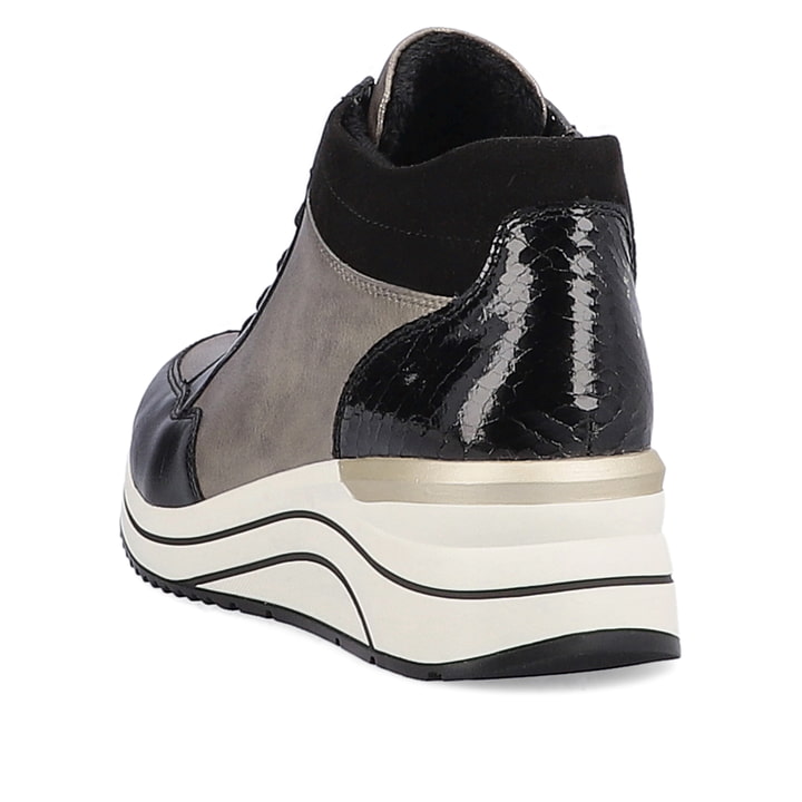 Remonte Artikelnummer D0T70-01 remonte Damen Sneaker mattschwarz-mondgrau Vatertagsangebot