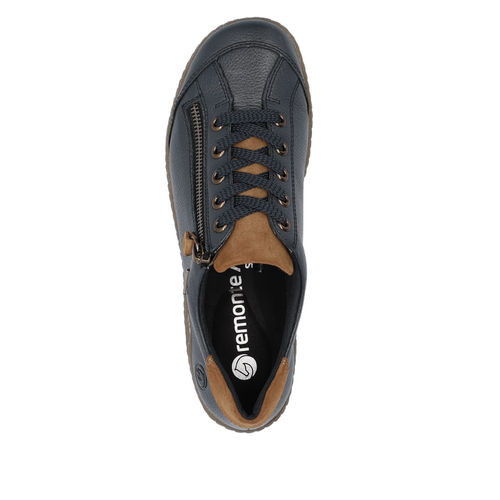 Remonte Artikelnummer R1402-16 remonte Damen Schnürschuhe königsblau-nougatbraun Zeitlich begrenztes Angebot