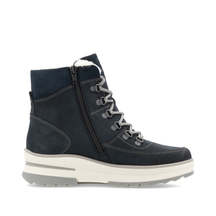 Remonte Artikelnummer D2B74-14 remonte Damen Schnürstiefel stahlblau Räumungsverkauf