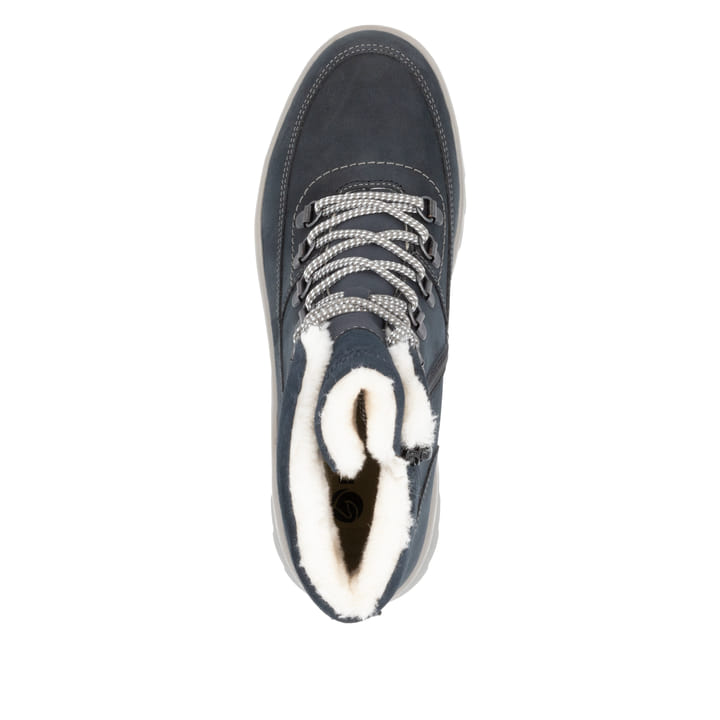 Remonte Artikelnummer D2B74-14 remonte Damen Schnürstiefel stahlblau Räumungsverkauf