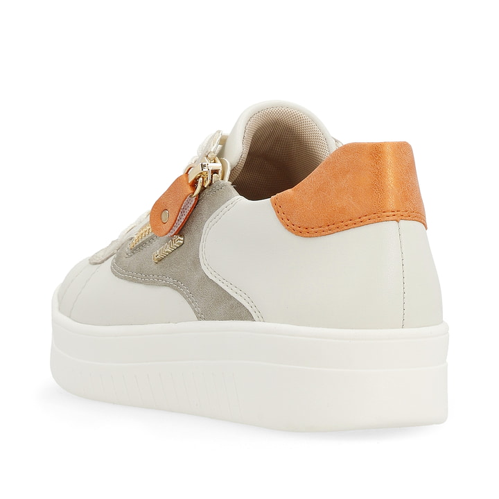 Remonte Artikelnummer D0J03-81 remonte Damen Sneaker altweiß-bronze-glutorange Tiefpreis