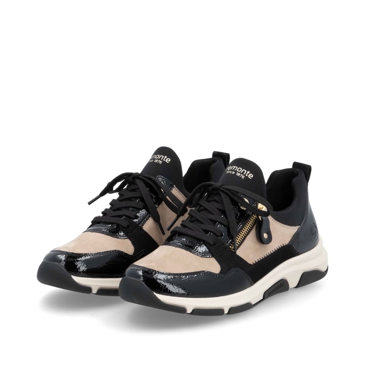 Remonte Artikelnummer D1S02-04 remonte Damen Sneaker tiefschwarz-sandbeige