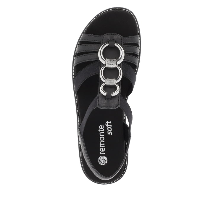 Remonte Artikelnummer D2073-02 remonte Damen Riemchensandalen nachtschwarz-silber Neueste Stile