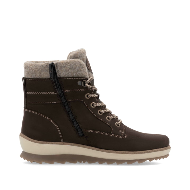 Remonte Artikelnummer R8477-25 remonte Damen Schnürstiefel dunkelbraun-sandbeige Bis zu 65% Rabatt