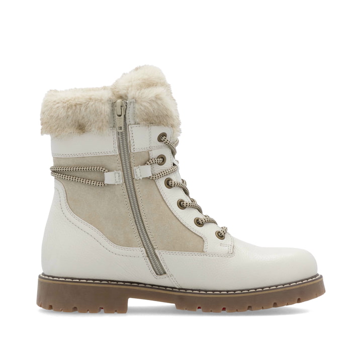 Remonte Artikelnummer D9381-80 remonte Damen Schnürstiefel perlweiß-hellbeige Fabrikladen