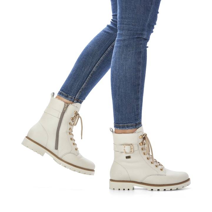 Remonte Artikelnummer D8475-80 remonte Damen Schnürstiefel perlweiß Günstiger Verkauf