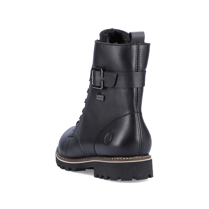 Remonte Artikelnummer D8475-01 remonte Damen Schnürstiefel urbanschwarz Fabrikverkauf