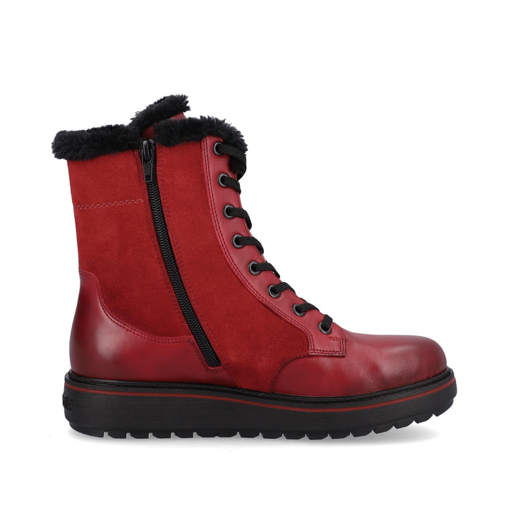 Remonte Artikelnummer D0U76-35 remonte Damen Schnürstiefel kirschrot Kostenloser Versand