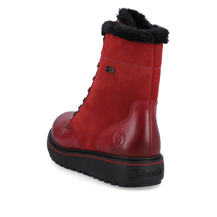 Remonte Artikelnummer D0U76-35 remonte Damen Schnürstiefel kirschrot Kostenloser Versand