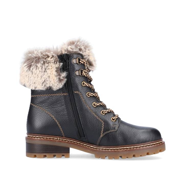 Remonte Artikelnummer D0B74-01 remonte Damen Schnürstiefel asphaltschwarz Rabatt