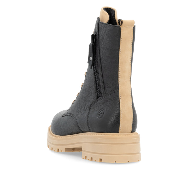 Remonte Artikelnummer D2287-03 remonte Damen Schnürstiefel mattschwarz-puder Weihnachtsangebot