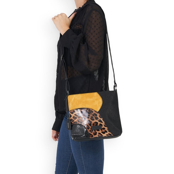 Remonte Artikelnummer Q0704-02 remonte Handtasche tiefschwarz-goldgelb Neueste Mode
