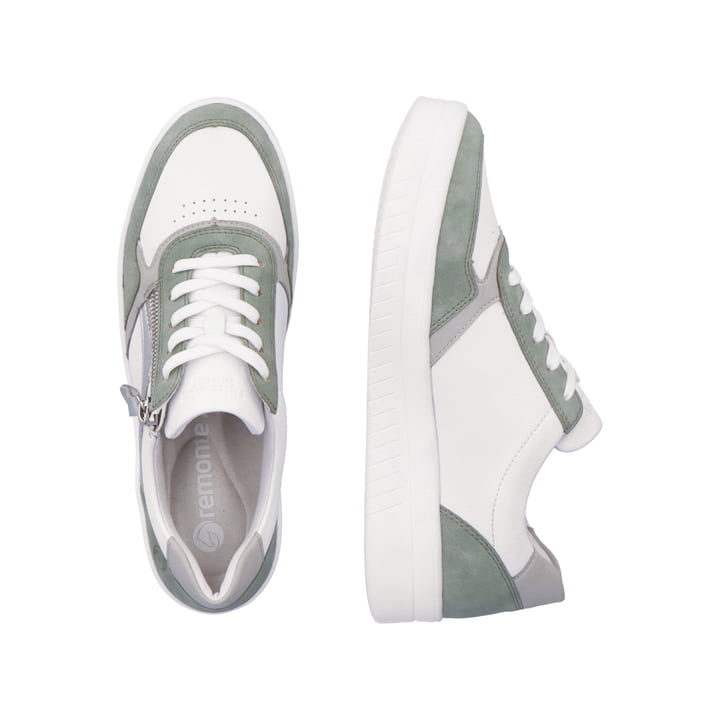 Remonte Artikelnummer D0J01-80 remonte Damen Sneaker edelweiß-mintgrün Osterangebot