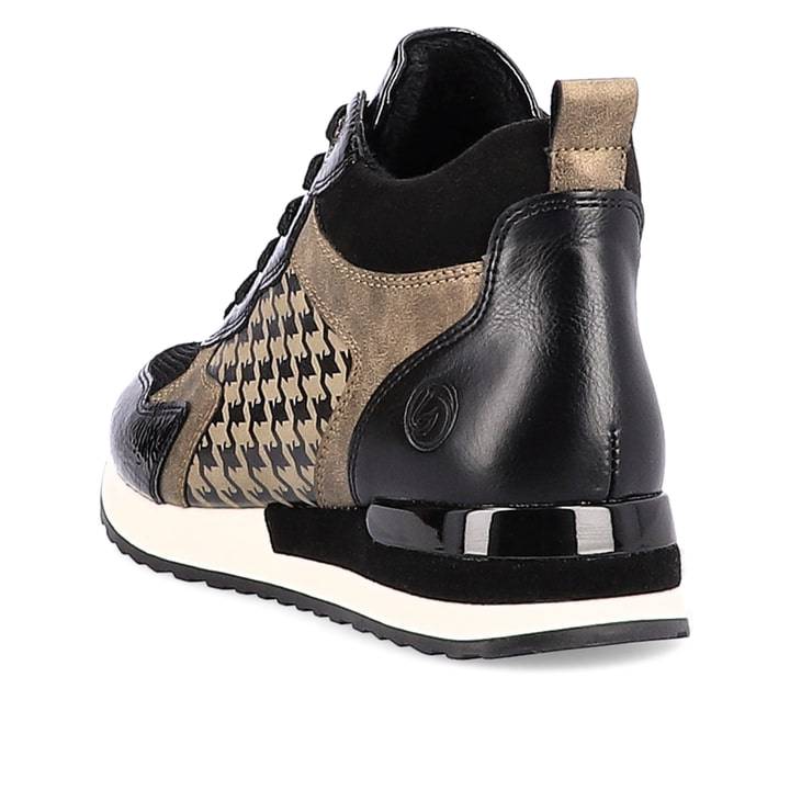 Remonte Artikelnummer R2577-01 remonte Damen Sneaker stahlschwarz-braun Räumungsverkauf