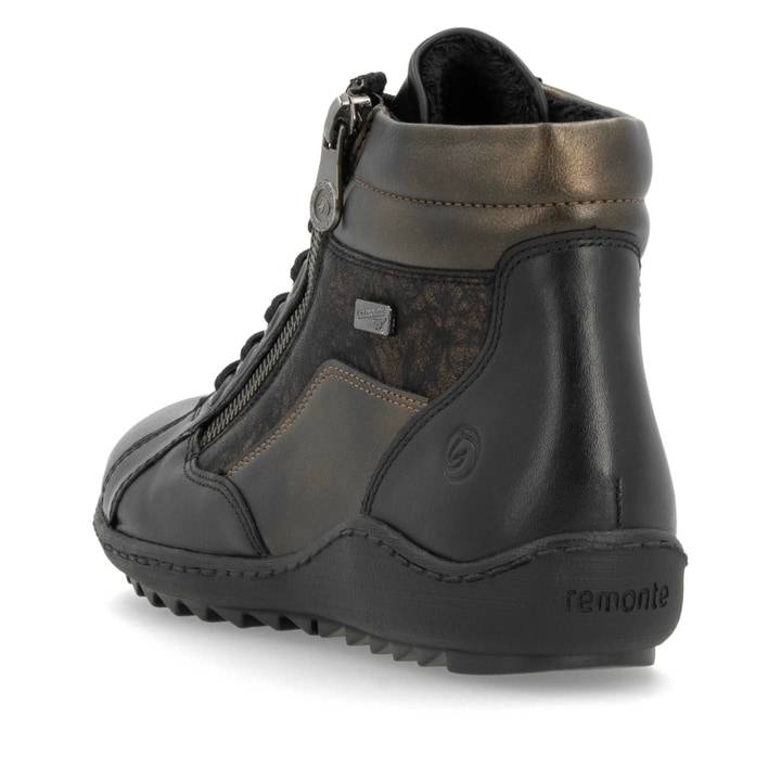 Remonte Artikelnummer R1458-03 remonte Damen Schnürschuhe schwarz-rostbraun Kostenloser Versand international