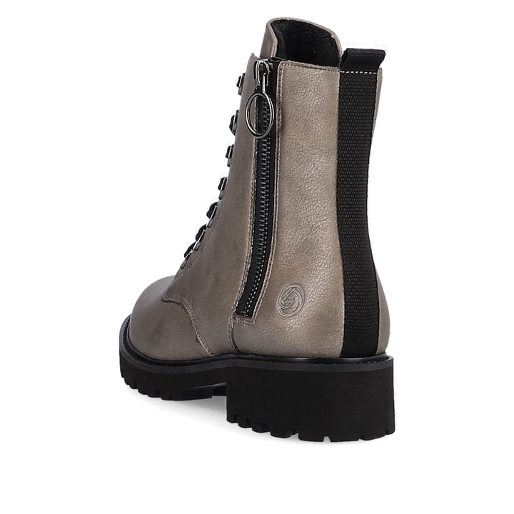 Remonte Artikelnummer D8671-91 remonte Damen Schnürstiefel mondgrau-tiefschwarz Fabrikverkauf