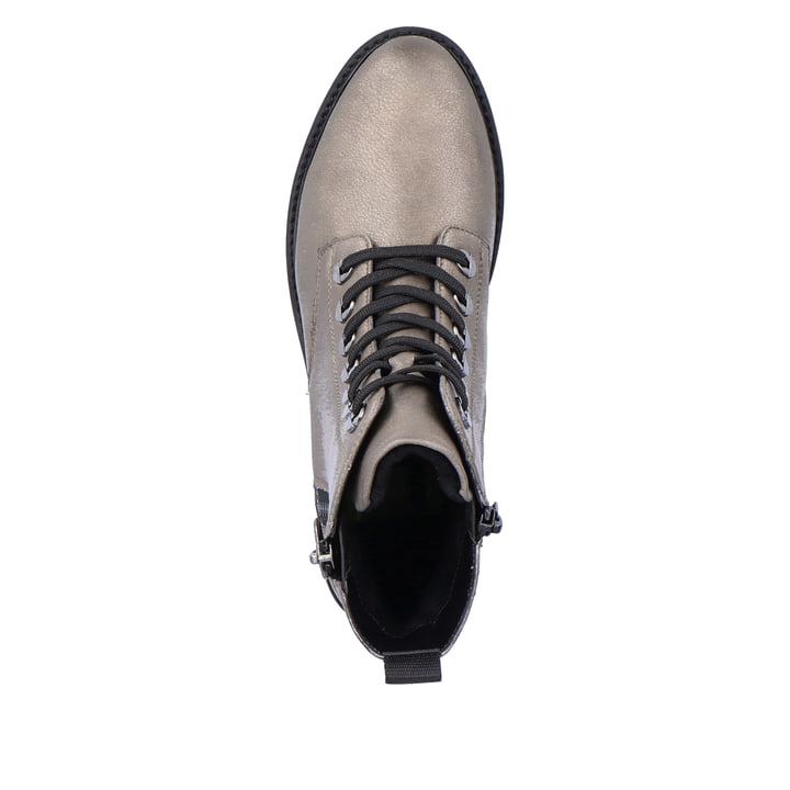 Remonte Artikelnummer D8671-91 remonte Damen Schnürstiefel mondgrau-tiefschwarz Fabrikverkauf