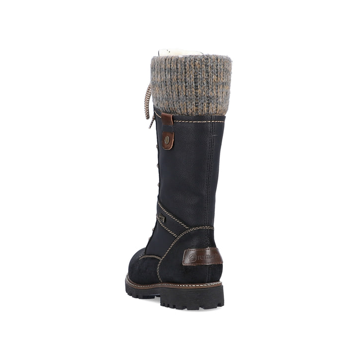 Remonte Artikelnummer D7477-02 remonte Damen Schnürstiefel nachtschwarz Saisonschlussverkauf