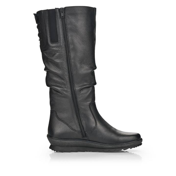 Remonte Artikelnummer R8475-01 remonte Damen Hochschaftstiefel tiefschwarz Lagerräumung