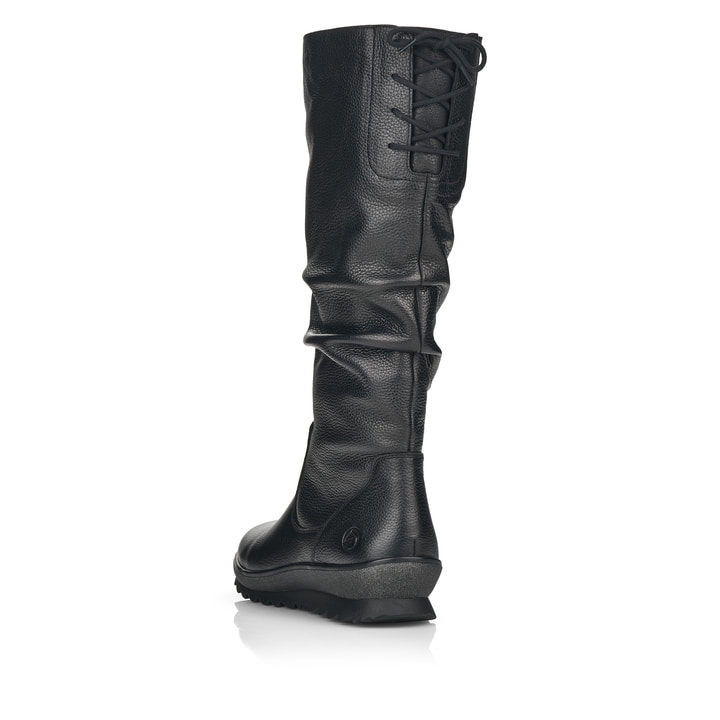 Remonte Artikelnummer R8475-01 remonte Damen Hochschaftstiefel tiefschwarz Lagerräumung