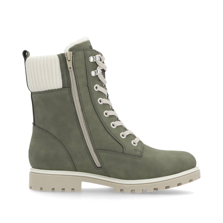 Remonte Artikelnummer D8482-54 remonte Damen Schnürstiefel khaki-vanilleweiß Heißer Verkauf
