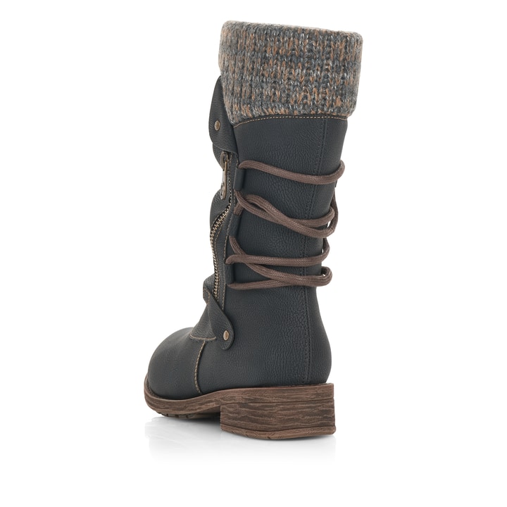 Remonte Artikelnummer D8070-01 remonte Damen Hochschaftstiefel tiefschwarz-grau Neueste Mode