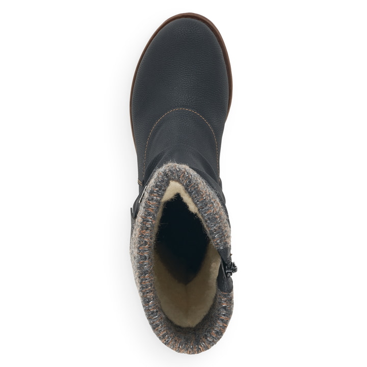 Remonte Artikelnummer D8070-01 remonte Damen Hochschaftstiefel tiefschwarz-grau Neueste Mode