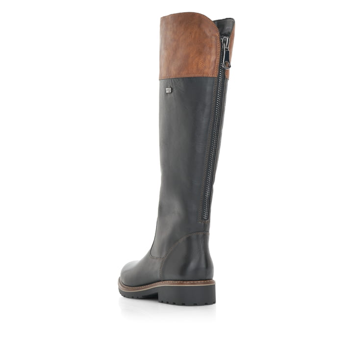 Remonte Artikelnummer R6581-02 remonte Damen Hochschaftstiefel nachtschwarz-nussbraun Blitzangebot