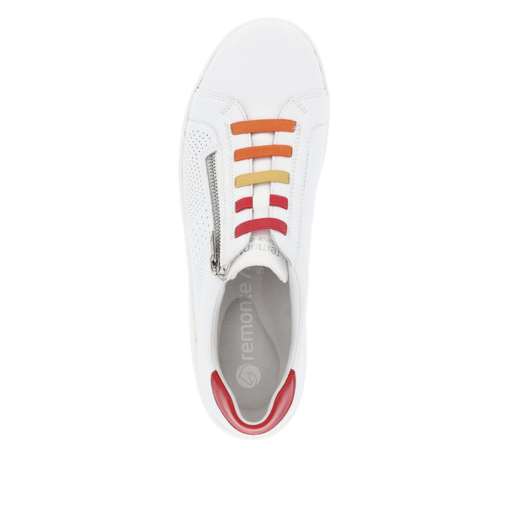 Remonte Artikelnummer D1E02-80 remonte Damen Schnürschuhe lilienweiß-kirschrot Letzte 2 Tage