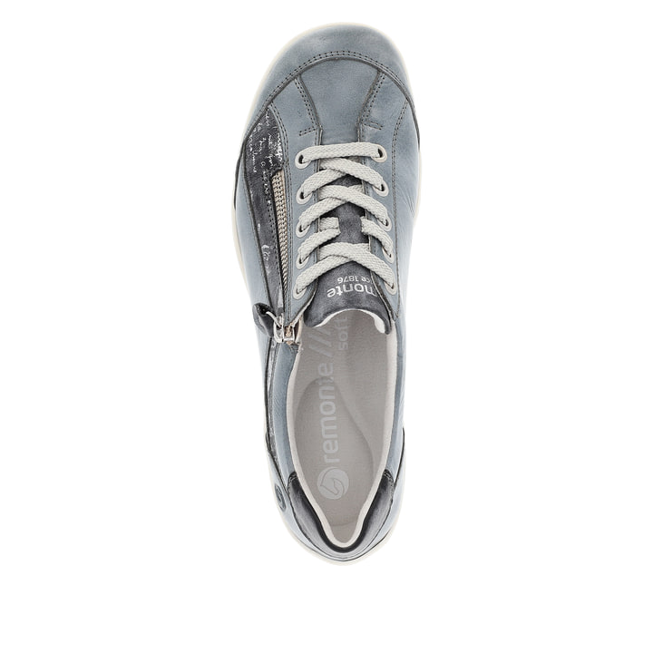 Remonte Artikelnummer R3412-14 remonte Damen Schnürschuhe graublau-platin Nur für heute