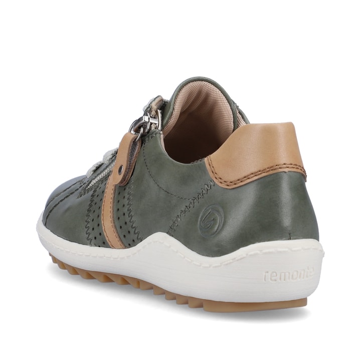 Remonte Artikelnummer R1432-52 remonte Damen Schnürschuhe schilfgrün-nougat Sonderangebot der Fabrik